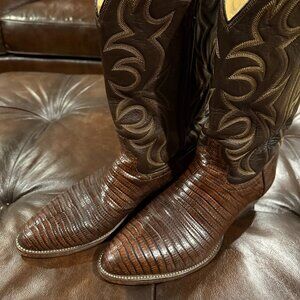 El Dorado Lizard Cowboy Western Boots "USA" Men's 10D
